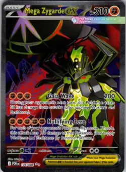 Mega Zygarde ex 104/088 Ultra Rare Perfect Order Pokemon Holo Near Mint - Image 1