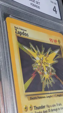 Pokemon TCG Zapdos Holo Rare Card Base Set 16/102, 1999 MGC 4 - Image 3