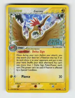 Fearow 18/100 Reverse Holo Rare Crystal Guardians Pokemon 2006 Lightly Played - Image 1