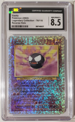 CGC 8.5 Gastly 2002 Legendary Collection 76/110 Reverse Holo Pokemon - Image 1
