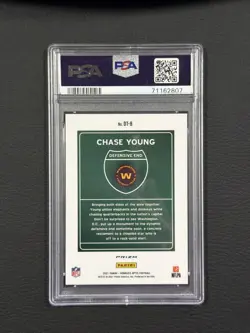 2021 Donruss Optic Chase Young Downtown #DT8 PSA 10 GEM MINT RC Commanders - Image 2