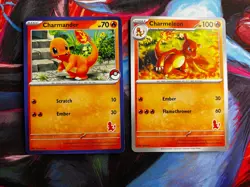 Charmander Blue Border My First Battle & Charmeleon Stamped Pokemon TCG - Image 1
