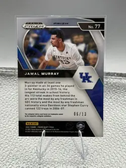 2021-22 Panini Prizm Draft Picks Jamal Murray Blue Shimmer Prizm /13 - Image 2