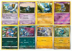 8x Pop Series 8 Croagunk Lot 13/17 60/100 58/114 56/156 - Pokemon (NM/LP/MP) - Image 1