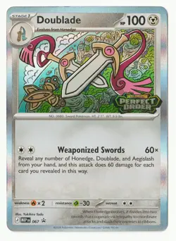 PRERELEASE Build & Battle Promo Doublade Holo MEP 067 - Pokemon Perfect Order NM - Image 1