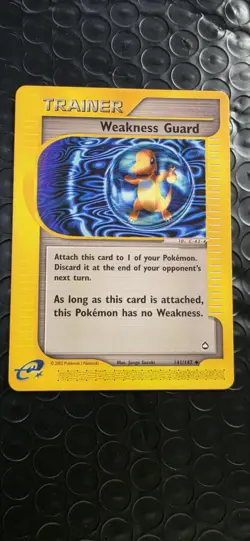 Pokemon TCG Weakness Guard Aquapolis 141/147 Non Holo Bubble Charmander 2002 - Image 1