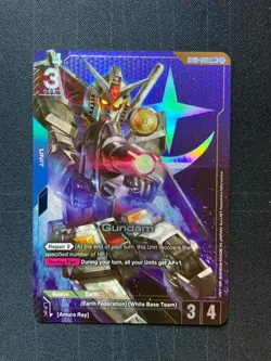 Gundam Card Game Gundam (LR+) (ST01-001) - Starter Deck 01 Holo #2 NM - Image 1