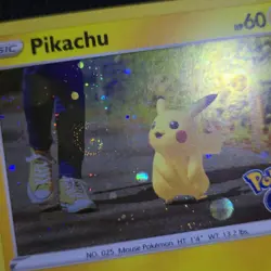 WHOLE SWIRL 🌀💫 Pikachu 027/078 Pokemon Go Cosmos Holo Promo Pokemon Card - Image 2
