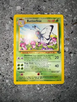 Pokemon TCG Cards Butterfree 33/64 Jungle Uncommon EXC-NM - Image 3