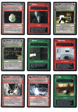 1995 Decipher STAR WARS PREMIERE LIMITED lot of all 108 common cards - Image 1