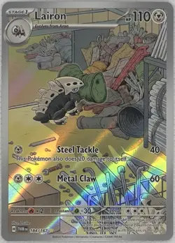 Pokemon TCG Twilight Masquerade: Lairon #184/167 (Illustration Card) - Near Mint - Image 4