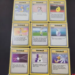 🔥Trainer Lot of 9 Vintage Base set, Pokemon WOTC Card collectibles old school🔥 - Image 1