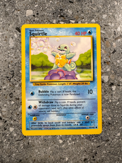 Pokemon TCG Cards Squirtle 63/102 Base Set - Image 1
