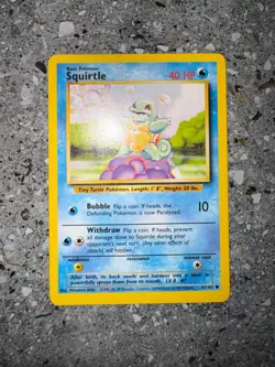Pokemon TCG Cards Squirtle 63/102 Base Set - Image 3