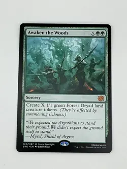 Awaken the Woods - Near Mint MTG The Brothers' War Free Shipping! BB - Image 1