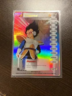 DBZ Dragon Ball Z CCG Score Saiyan Saga - Vegeta LV1 Hi-tech - #184 -NM Card - Image 1