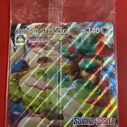 Snorlax VMAX 142/202 Jumbo Cards Holo Sealed M/Nm sword and shield stamp - Image 2