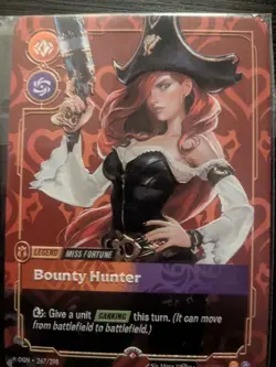 MISS FORTUNE Bounty Hunter METAL Card Hartford Prize Wall Promo Riftbound - Image 2