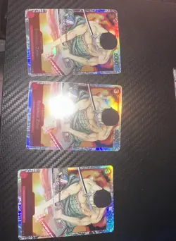 2022 ONE PIECE CARD GAME ST01-013 Super Pre-Release GOLD STAMPED ZORO SR - Image 1