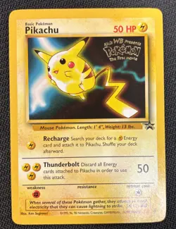 Pokemon Pikachu TCG Black Star Promo #4 First Movie Promo Card (6) - Image 1