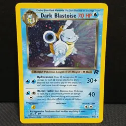 Pokemon Dark Blastoise Holo Rare TCG Card 3/82 LP/MP Condition Unlimited - Image 1
