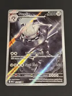 Pokemon TCG Card Steelix 150/132 Mega Evolution Illustration Rare - NM - Image 1