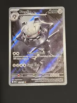Pokemon TCG Card Steelix 150/132 Mega Evolution Illustration Rare - NM - Image 2