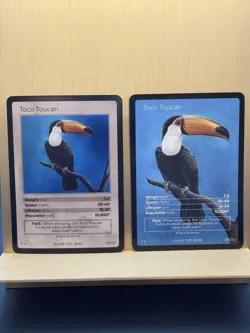 LIFE TCG Lot - 2 Trading Cards 2025 Toco Toucan Bird Holo & FULL ART 1st Ed. - Image 1