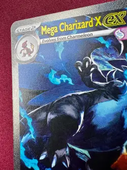 🔥 Mega Charizard X ex 125/094 SIR Phantasmal Flames Pokemon Card NM - Image 3