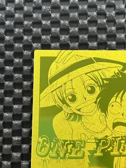 【One Pie Card】2002 Amada Gold Foil Promo Luffy Nami Zoro Sanji Usopp - Image 5