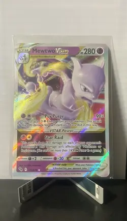 Pokemon TCG Mewtwo VSTAR Holo Ultra Rare Card Pokemon 031/078 - Image 1