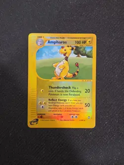 AMPHAROS #1/147 Holo Reverse Eng Aquapolis E-Series 2002 - Pokemon Rare Card MP - Image 1
