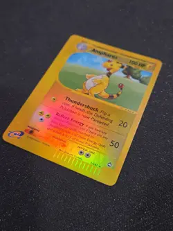 AMPHAROS #1/147 Holo Reverse Eng Aquapolis E-Series 2002 - Pokemon Rare Card MP - Image 3
