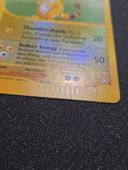 AMPHAROS #1/147 Holo Reverse Eng Aquapolis E-Series 2002 - Pokemon Rare Card MP - Image 4