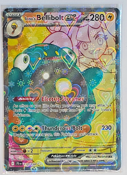 ✨ Iono's Bellibolt ex 172/159 IR Journey Together SV09 Pokemon Card Holo ✨ - Image 2