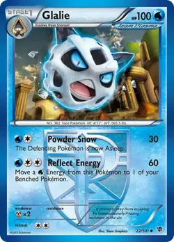 Glalie (Team Plasma) 22/101 Plasma Blast Pokemon Card LP - Image 1