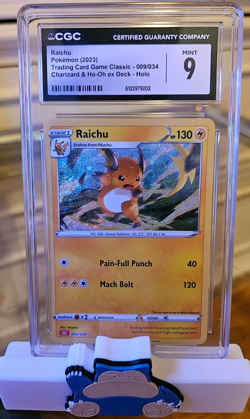 Pokemon TCG Raichu 009/034 Trading Card Game Classic Holo English 2023 CGC 9 - Image 1