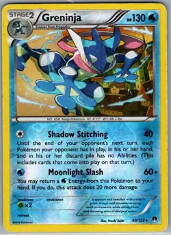 Greninja 40/122 Reverse Holo - XY - BREAKpoint - Pokemon Card - LP - Image 1