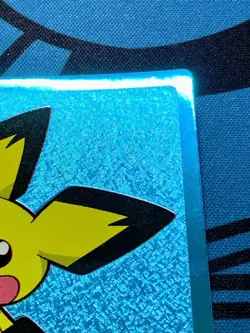 Pokemon 2000 Meiji Get Card Metallic Blue Foil Pichu Promo Pocket Monster #1962 - Image 4