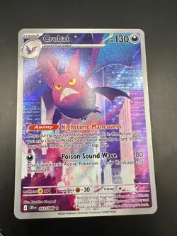 Crobat 093/086 Chaos Rising Pokemon Card Illustration Rare - Image 1