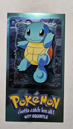 Topps Chrome Pokemon SQUIRTLE Jumbo Box Topper 2 of 5 Nintendo Card Holo - Image 1
