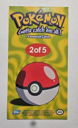 Topps Chrome Pokemon SQUIRTLE Jumbo Box Topper 2 of 5 Nintendo Card Holo - Image 2