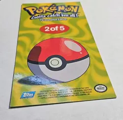 Topps Chrome Pokemon SQUIRTLE Jumbo Box Topper 2 of 5 Nintendo Card Holo - Image 4