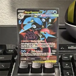 Mega Greninja EX Pokemon TCG Card - Mega Stage, 350 HP, 120 Power, English - Image 1