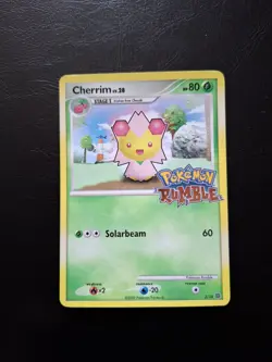 Pokemon Card Cherrim 2/16 lv.28 Rumble Wii Nintendo Promo Rare Vintage NM 2009 - Image 1