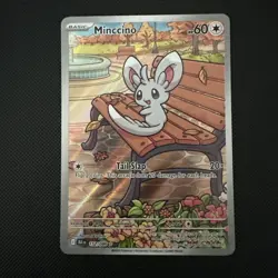 Minccino 152/086 Holo Illustration Rare SV: Black Bolt NM English Pokemon TCG - Image 1