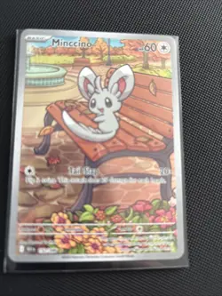 Minccino 152/086 Black Bolt Illustration Rare Pokemon TCG English NM - Image 1