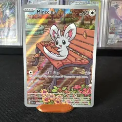 Pokemon TCG Minccino 152/086 Illustration Rare - S&V Black Bolt - NM - Image 1