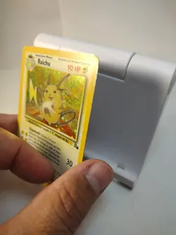 Pokemon TCG Raichu Fossil Holo Rare Card 14/62 Fossil MP - Image 3