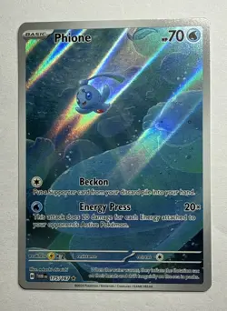 Phione Illustration Rare Pokemon TCG Sv06: Twilight Masquerade Holo Card 175/167 - Image 1